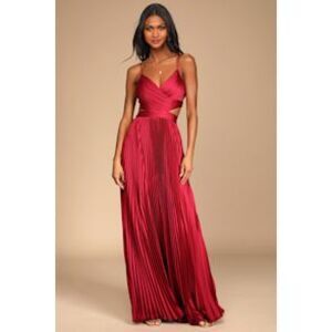 Elegant Red Maxi Dress